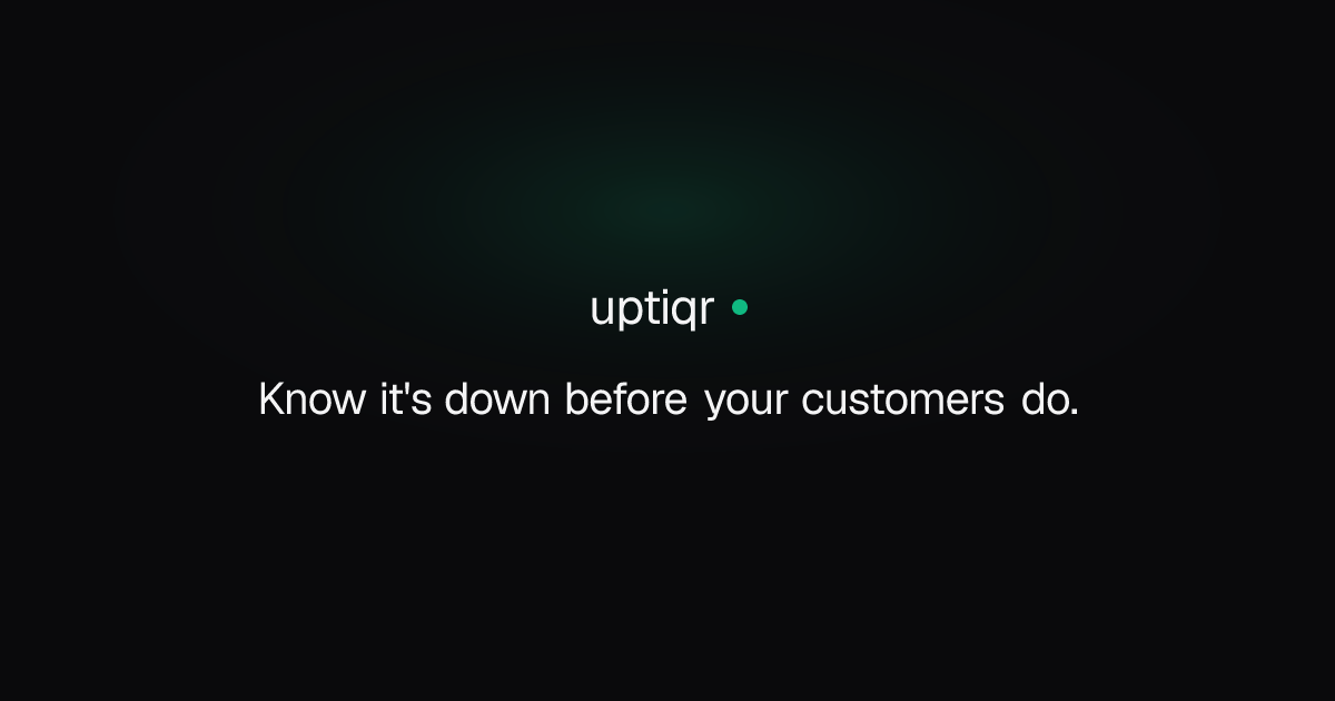Uptiqr — 官网预览图